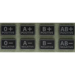 Sale Emblemat GRUPA KRWI (komplet - 2szt.) - PVC Patche