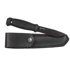 Hot Nóż Morakniv® Garberg Black C (Leather Sheath) - Carbon Steel Noże I Akcesoria Morakniv®