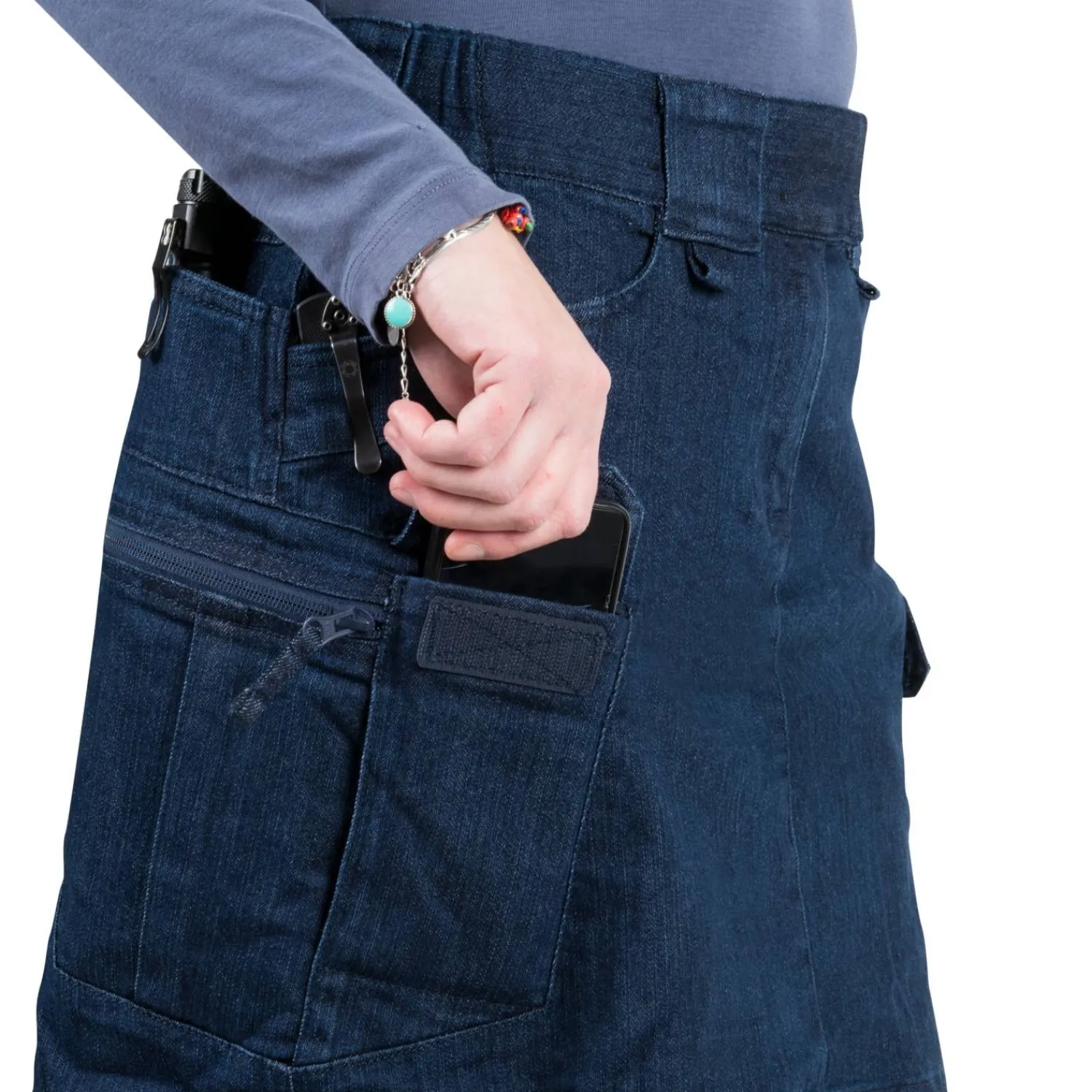 Best Spódnica UTL® (Urban Tactical Skirt®) - Denim Mid Dla Kobiet