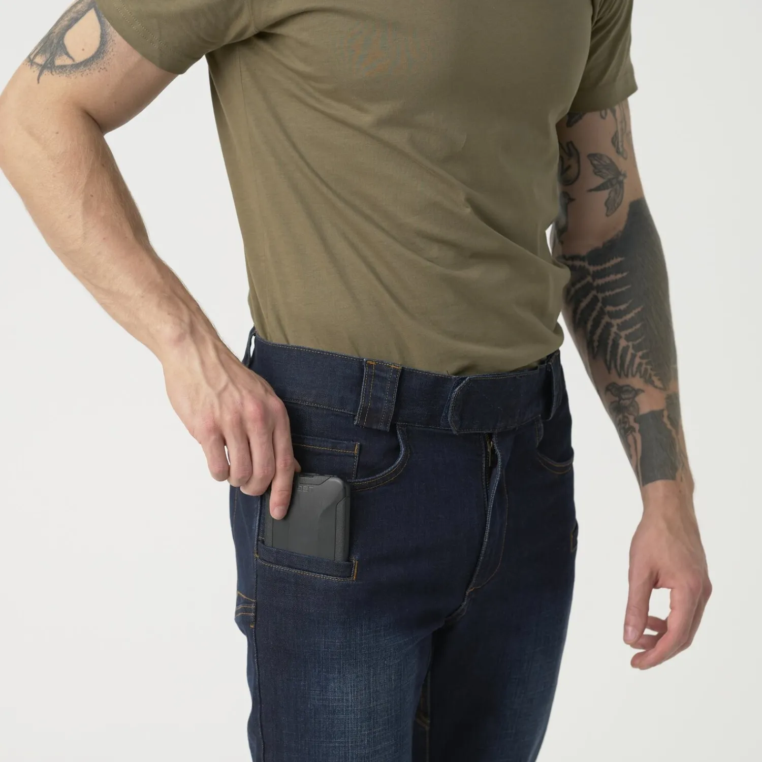 Outlet Spodnie GREYMAN TACTICAL JEANS® Slim - Denim Mid Spodnie I Szorty